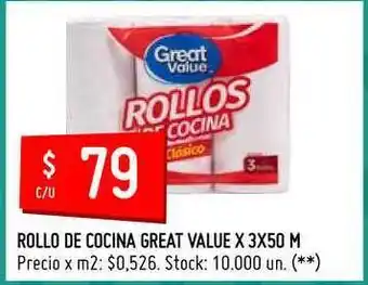 Changomas Rollo De Cocina Great Value 3x50m oferta