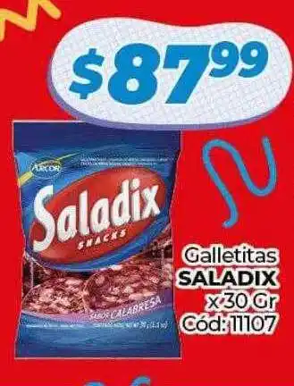 Diarco Galletitas saladix oferta