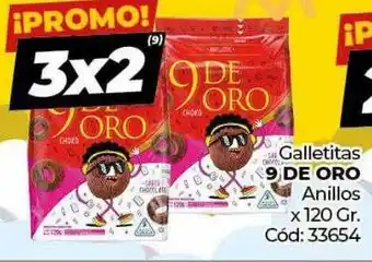 Diarco Galletitas 9 de oro anillos oferta