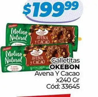 Diarco Galletitas okebon avena y cacao oferta