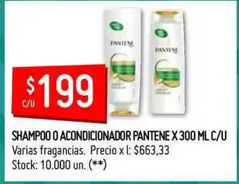 Changomas Pantene Shampoo O Acondicionador 300ml oferta