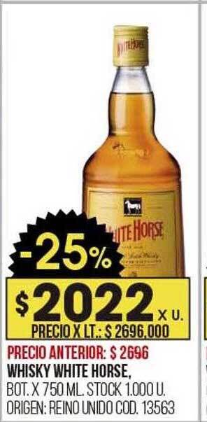 Coto Whisky white horse oferta