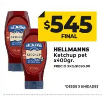 Supermayorista Vital Hellmanns ketchup pet oferta