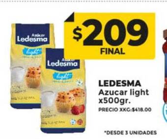 Supermayorista Vital Ledesma azucar light oferta