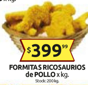 Cordiez Formitas Ricosaurios de Pollo oferta