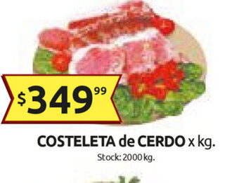 Cordiez Costeleta de Cerdo x kg oferta