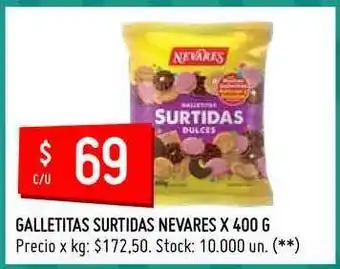 Changomas Surtidas Galletitas Nevares 400g oferta