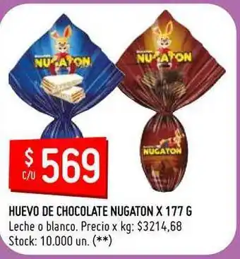Changomas Nugaton Huevo De Chocolate 177g oferta