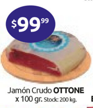 Cordiez Ottone Jamón Crudo x 100 gr oferta