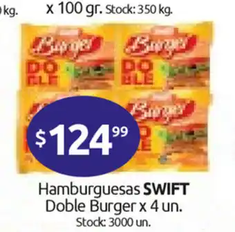 Cordiez Swift Hamburguesas Doble Burger oferta