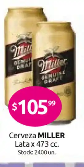 Cordiez Miller Cerveza lata x 473 ml oferta