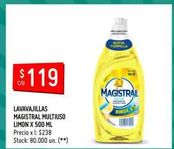 Changomas Magistral Lavavajillas Multiuso Limon 500ml oferta