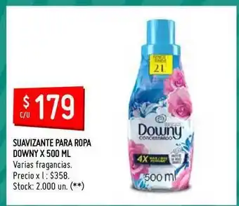 Changomas Downy Suavizante Para Ropa 500ml oferta