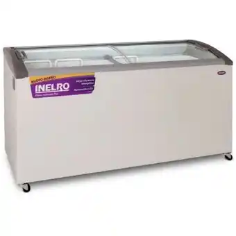 Freezer exhibidor horizontal inelro 455l. gris luz led