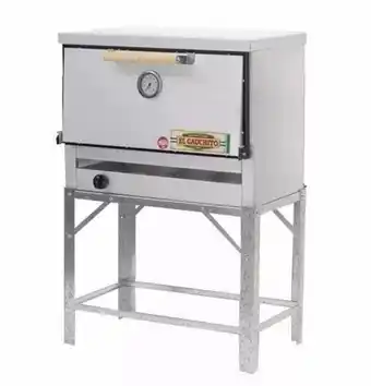 Horno pizzero gauchito 607-gevi 6p inox gasenv