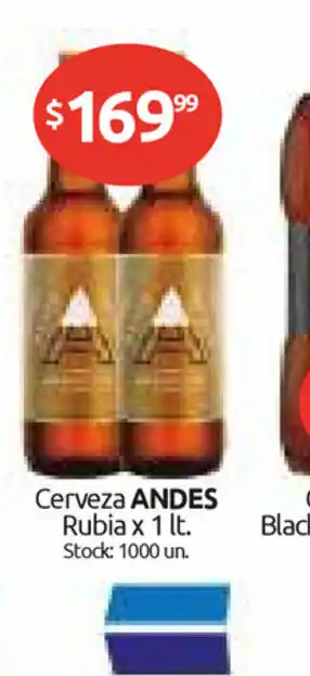 Cordiez Andes Cerveza Rubia x 1 lt oferta
