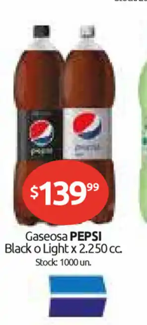 Cordiez Pepsi Gaseosa Black o Light oferta
