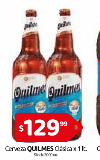 Cordiez Quilmes Cerveza Clásica x 1lt oferta