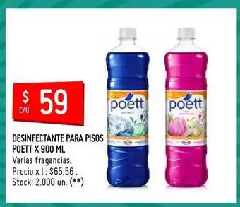 Changomas Poett Desinfectante Para Pisos 900ml oferta