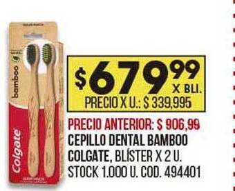 Coto Cepillo dental bamboo colgate oferta