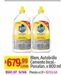Medamax Blem, autobrillo cemento incol-porcelan oferta
