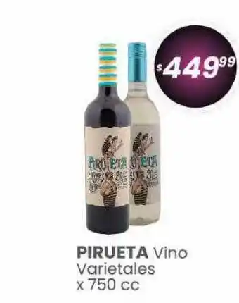 Arcoiris Supermercados Pirueta vino varietales oferta