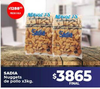 Supermayorista Vital Sadia nuggets de pollo oferta