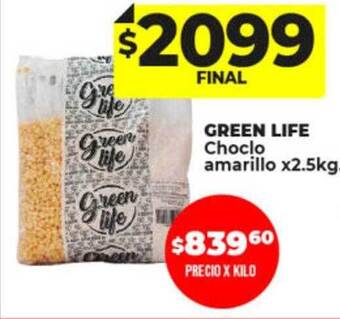 Supermayorista Vital Green life choclo amarillo oferta