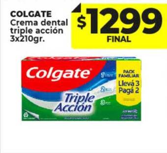Supermayorista Vital Colgate crema dental triple acción oferta