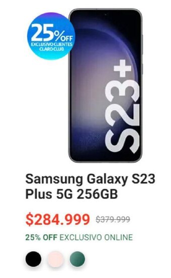 Claro Samsung Galaxy S23 Plus 5G - 256GB oferta