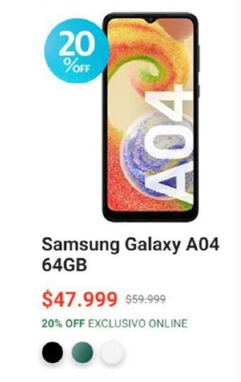 Claro Samsung Galaxy A04 64GB oferta