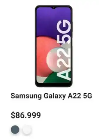 Claro Samsung Galaxy A22 5G oferta