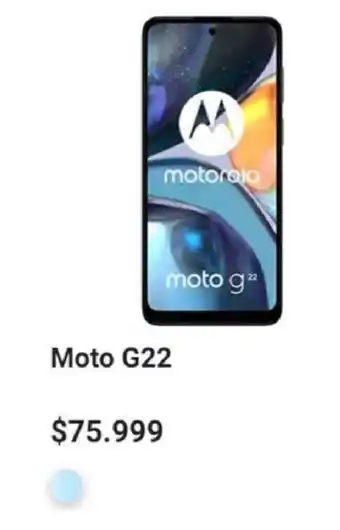 Claro Motorola Moto G22 oferta