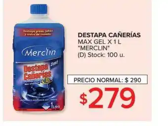 Carrefour Destapa Cañerías Max Gel X 1 L "merclin" oferta