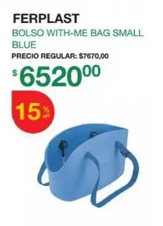 Puppis Bolso With-me Bag Small Blue Ferplast oferta