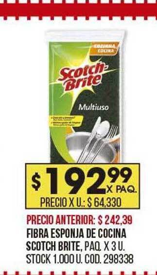 Coto Fibra esponja de cocina scotch brite oferta