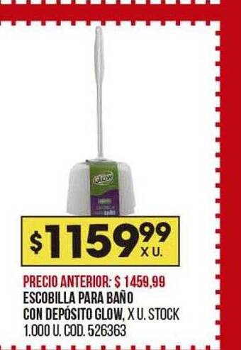 Coto Escobilla para baño con depósito glow oferta