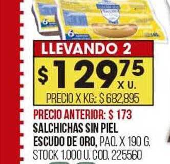 Coto Salchichas sin piel escudo de oro oferta