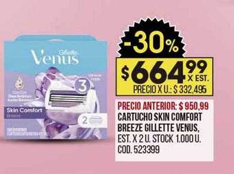 Coto Cartucho skin comfort breeze gillette venus oferta