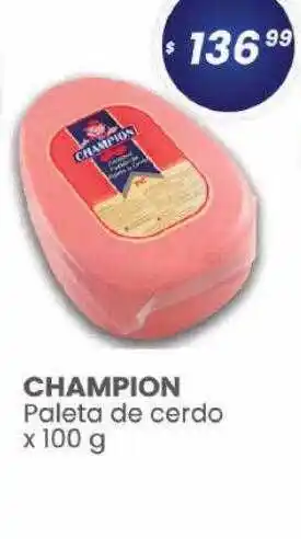 Champion paleta de cerdo