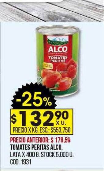 Coto Tomates peritas alco oferta