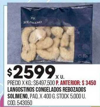 Coto Langostinos congelados rebozados solimeno oferta