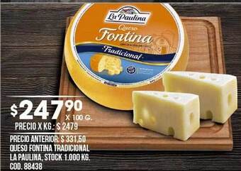 Coto Queso fontina tradicional la paulina oferta