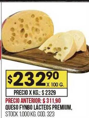 Coto Queso fynbo lácteos premium oferta