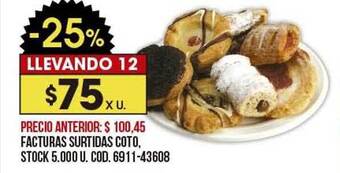 Coto Facturas surtidas coto oferta