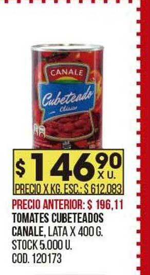 Coto Tomates cubeteados canale oferta