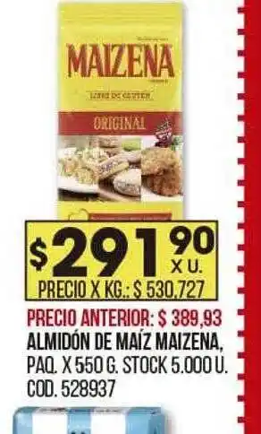 Coto Almidón de maiz maizena oferta