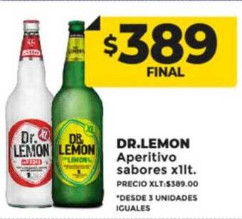 Supermayorista Vital Dr lemón aperitivo sabores oferta