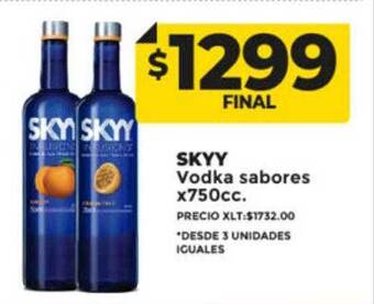 Supermayorista Vital Skyy vodka sabores oferta