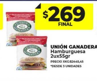 Supermayorista Vital Unión ganadera hamburguesa oferta